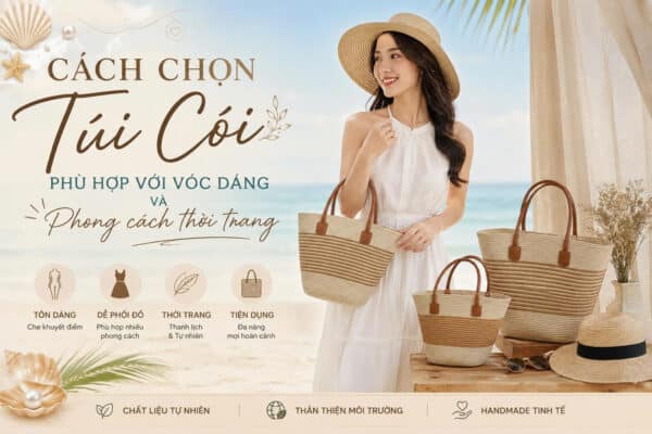 Cách chọn túi cói phù hợp với vóc dáng