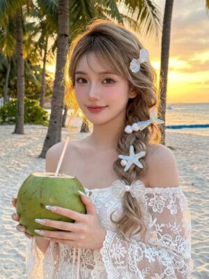Kiểu tóc đi biển dễ thương