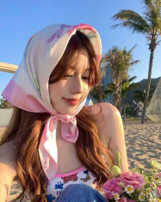 Khăn Turban - phụ kiện chụp ảnh đi biển cho nữ