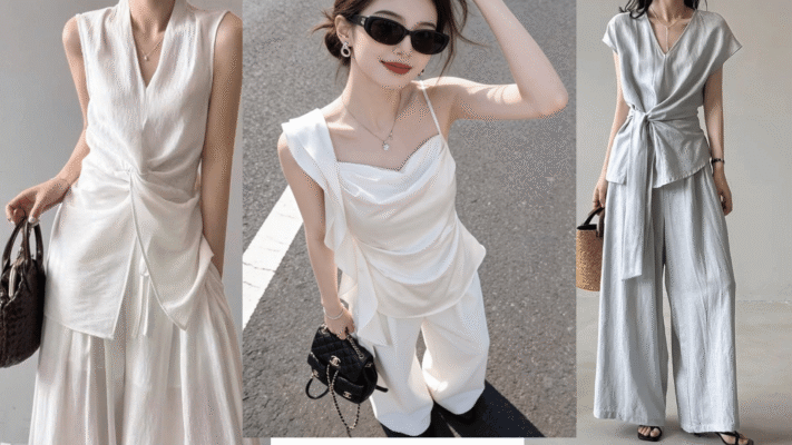 Phối phụ kiện với đầm cổ áo sâu